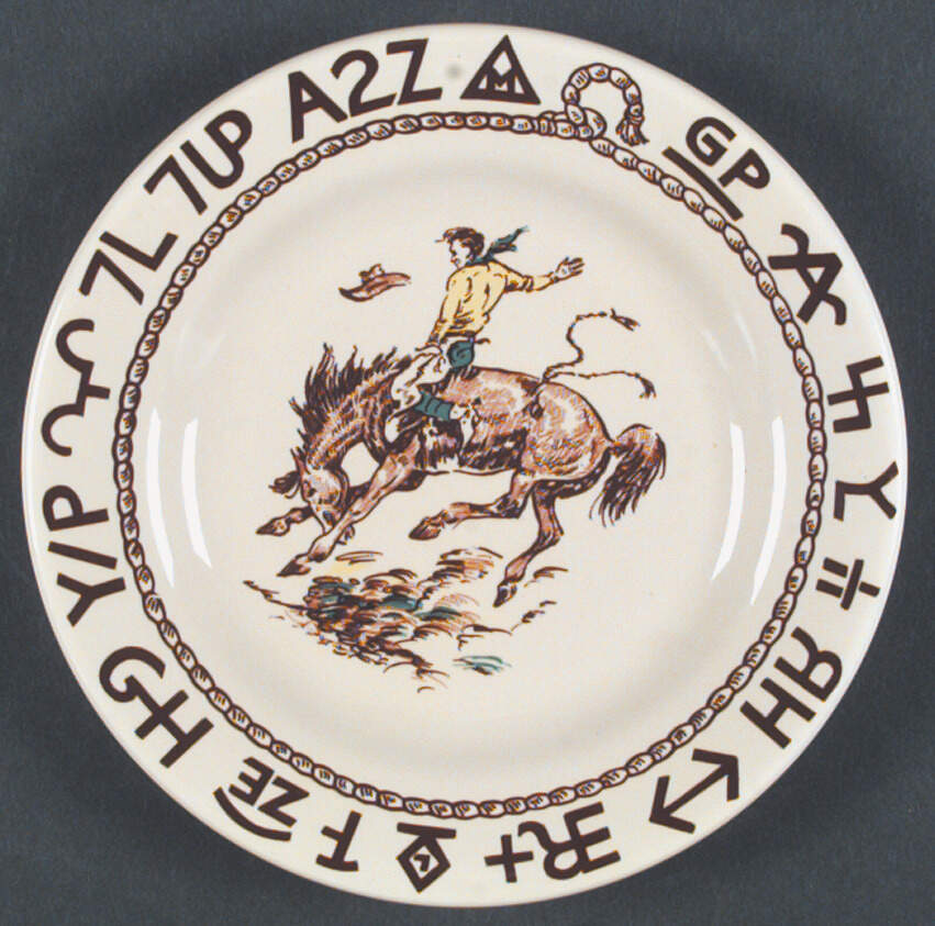 Westward Ho Salad/Dessert Plate by True West-1