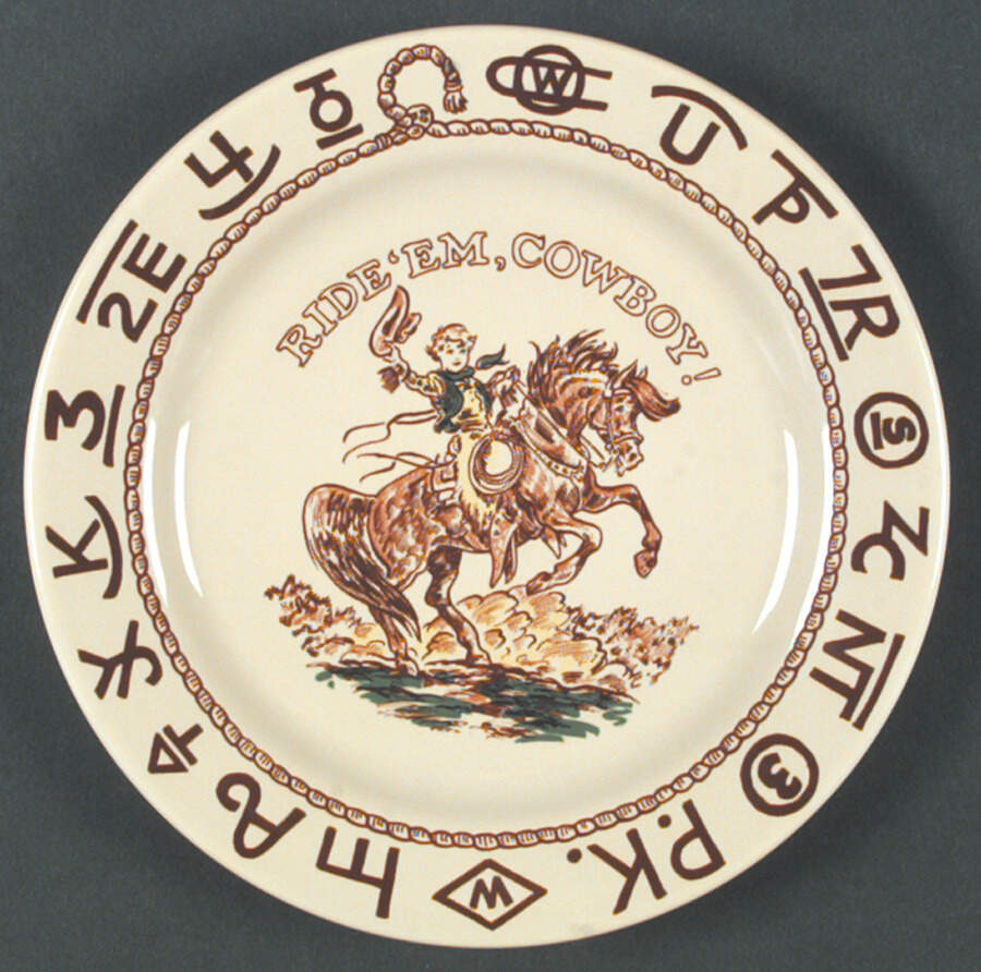 Westward Ho Child's Plate by True West-1