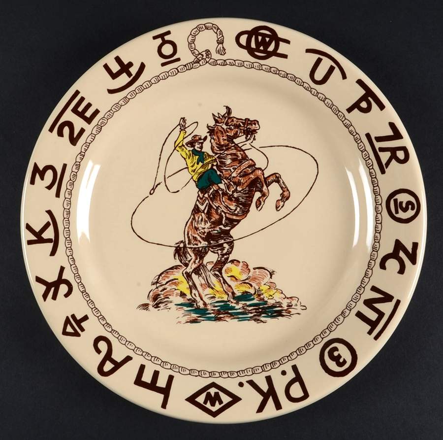 Westward Ho Luncheon Plate by True West-1