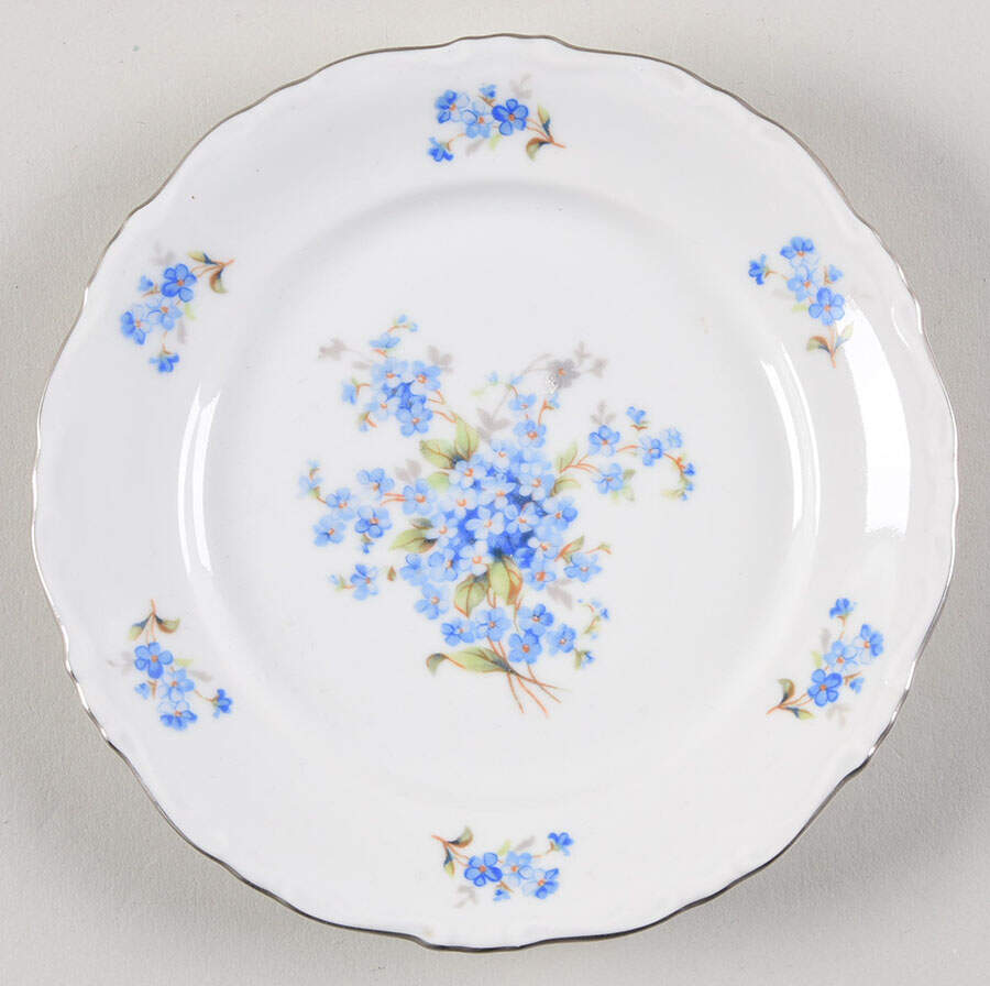 Forget Me Nots Bread & Butter Plate by Toscport-1