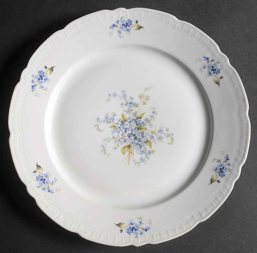 Forget Me Not Dinner Plate by Toscport-1