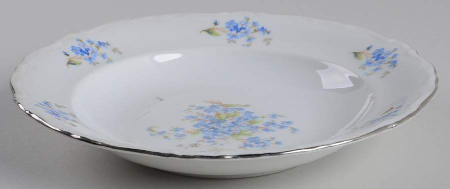 Forget Me Not Rim Soup Bowl by Toscport-1