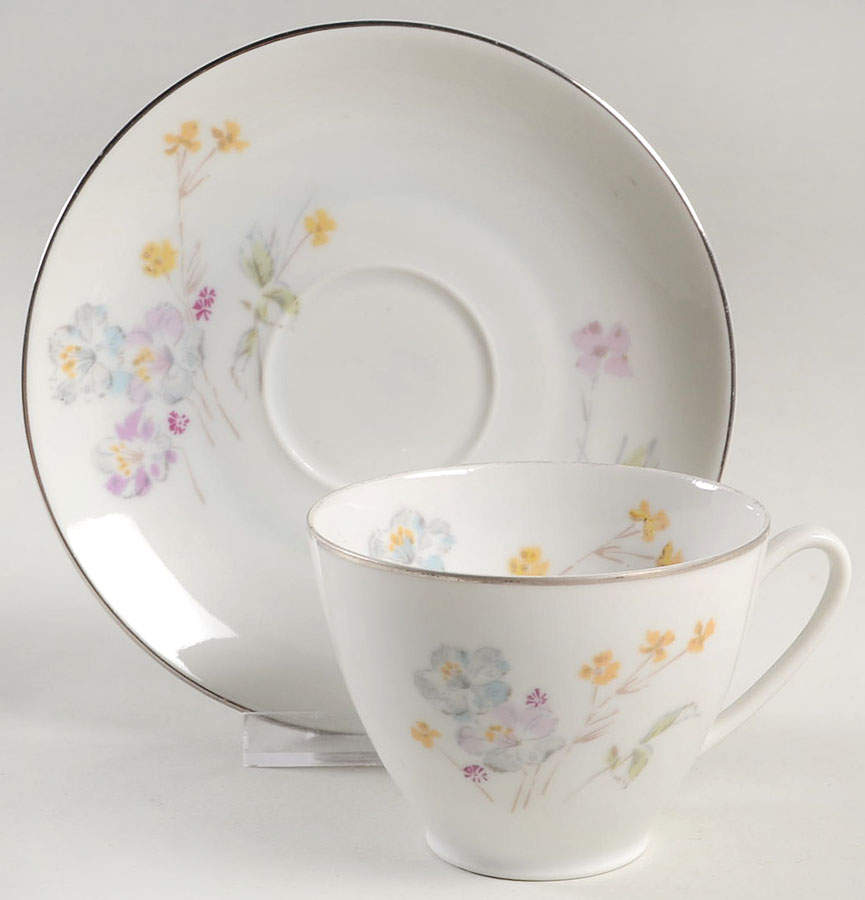 Lelila Flat Cup & Saucer Set by Toscport-1