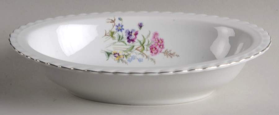 Meadow Flowers 10" Oval Vegetable Bowl by Toscport-1
