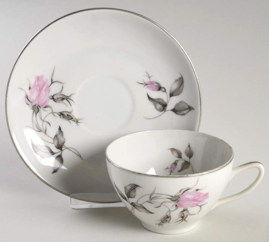 Rosalie Flat Cup & Saucer Set by Toscport-1