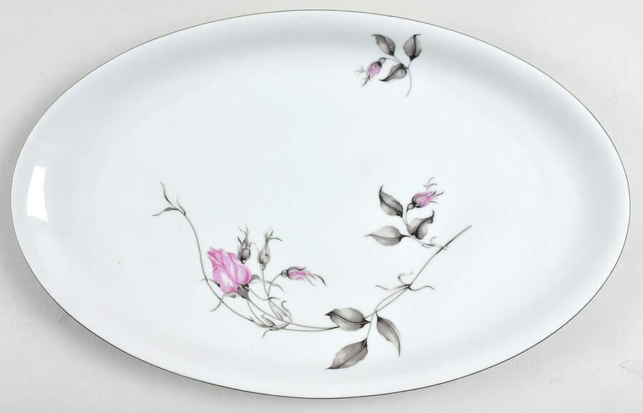 Rosalie 15" Oval Serving Platter by Toscport-1