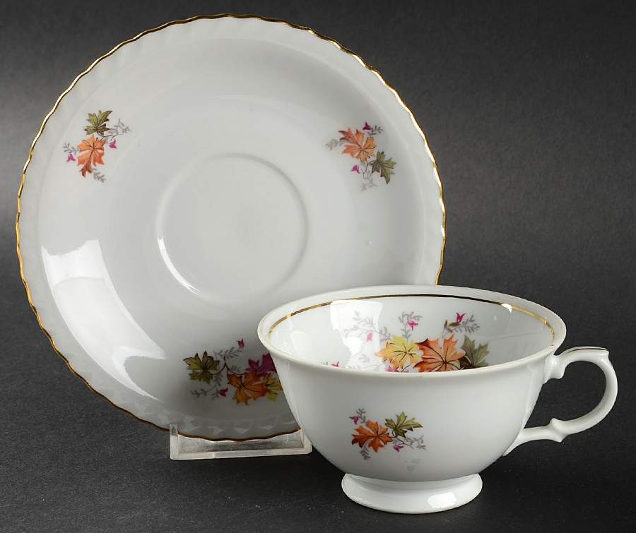 Tyrol Footed Cup & Saucer Set by Toscport-1