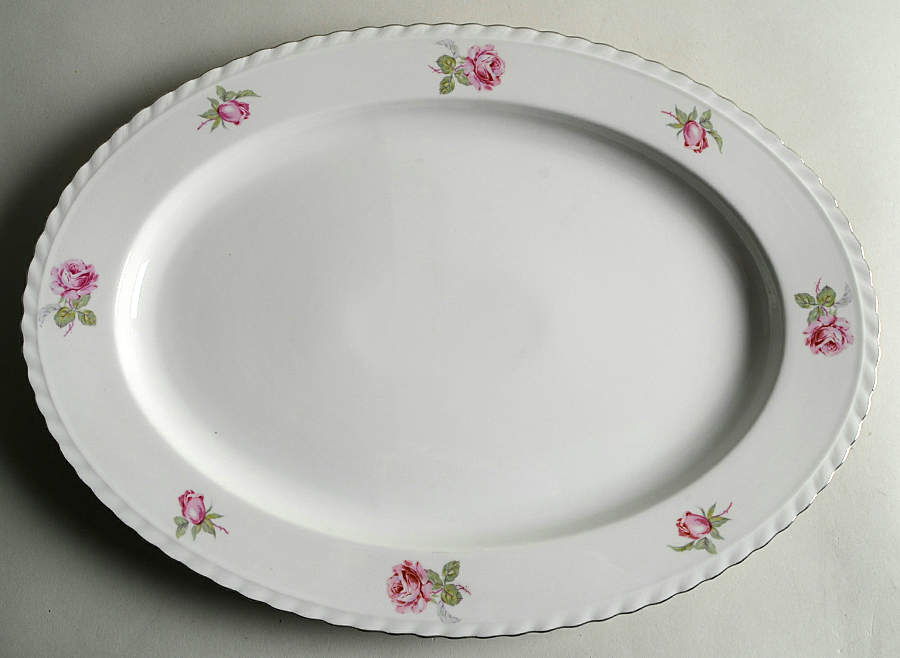 Vienna Rose 16" Oval Serving Platter by Toscport-1