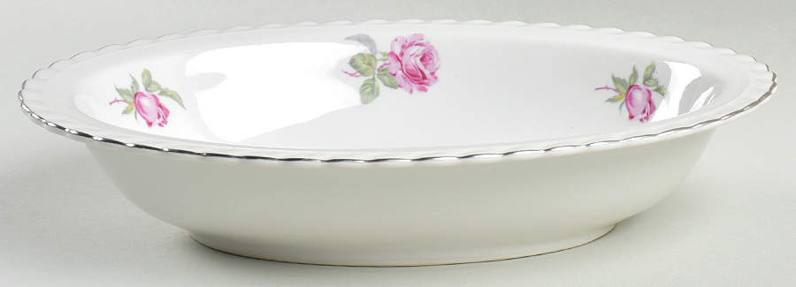 Vienna Rose 10" Oval Vegetable Bowl by Toscport-1