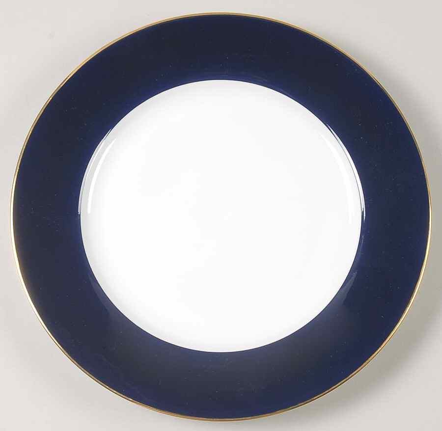 Halo Cobalt Dinner Plate by Ten Strawberry Street-1