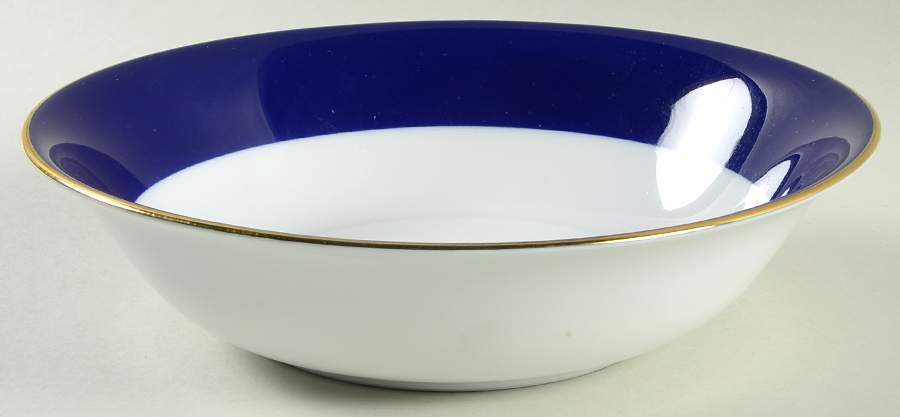 Halo Cobalt 9" Round Vegetable Bowl by Ten Strawberry Street-1