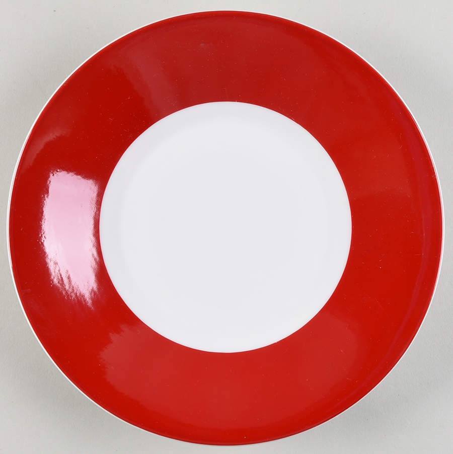 Halo Red Salad Plate by Ten Strawberry Street-1