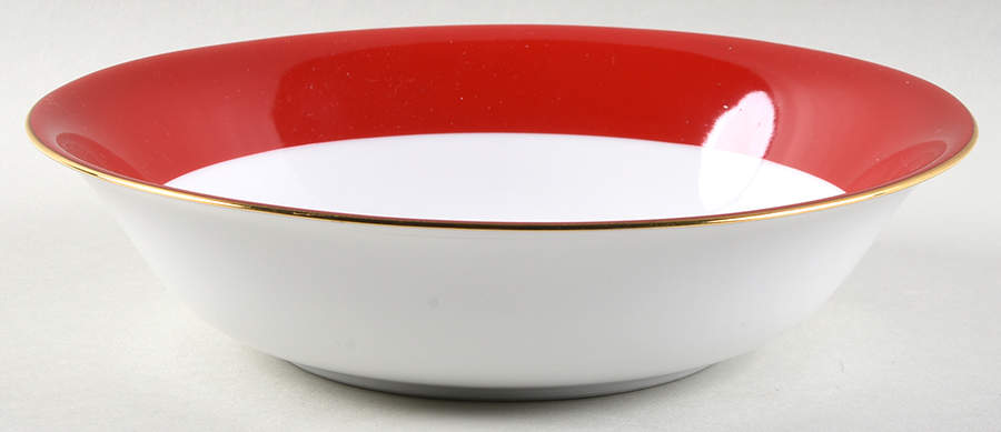 Halo Red 9" Round Vegetable Bowl by Ten Strawberry Street-1