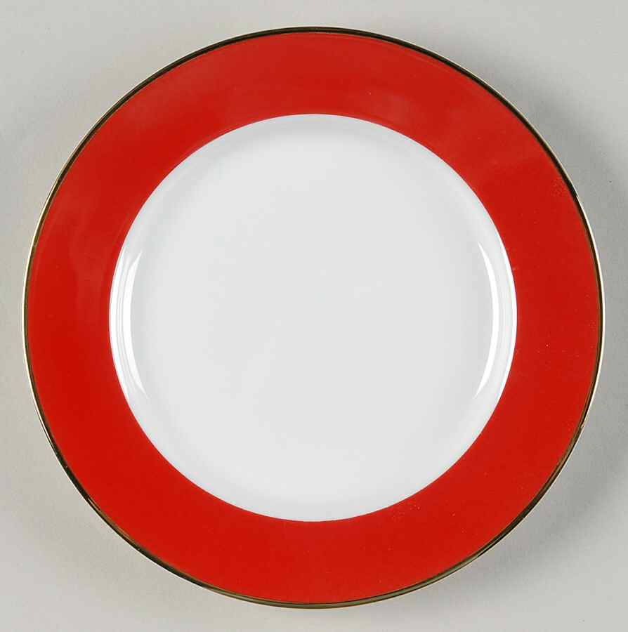 Halo Red Bread & Butter Plate by Ten Strawberry Street-1