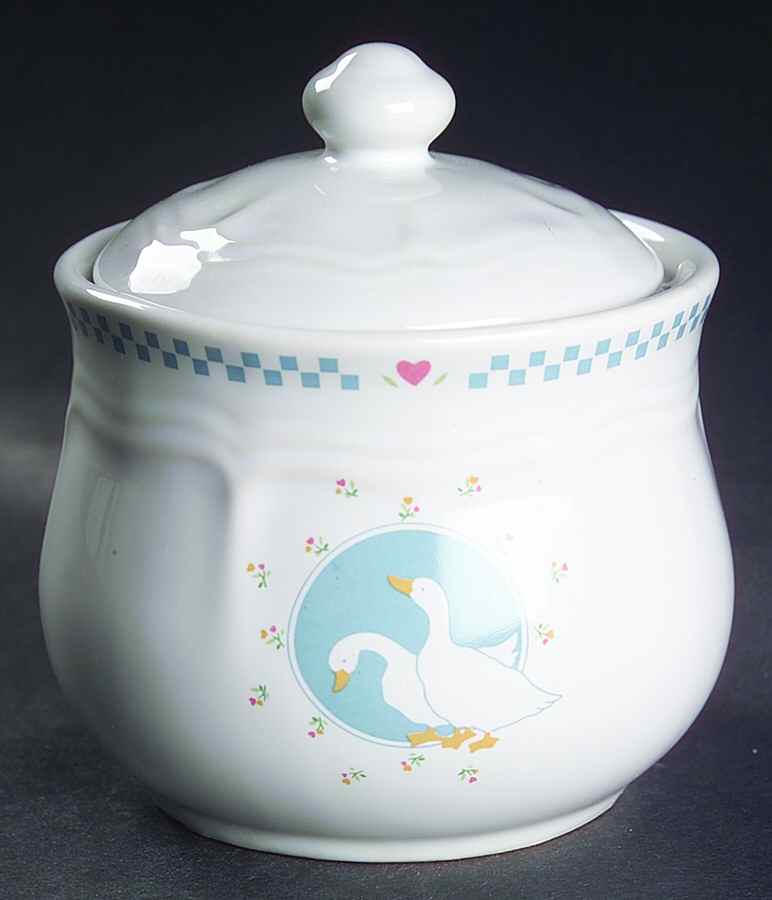 Moonlight Sugar Bowl & Lid by Ten Strawberry Street-1