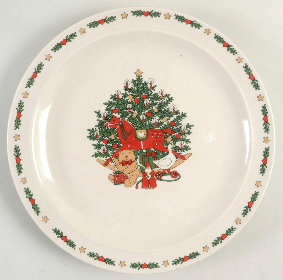 O Christmas Tree Dinner Plate by Ten Strawberry Street-1