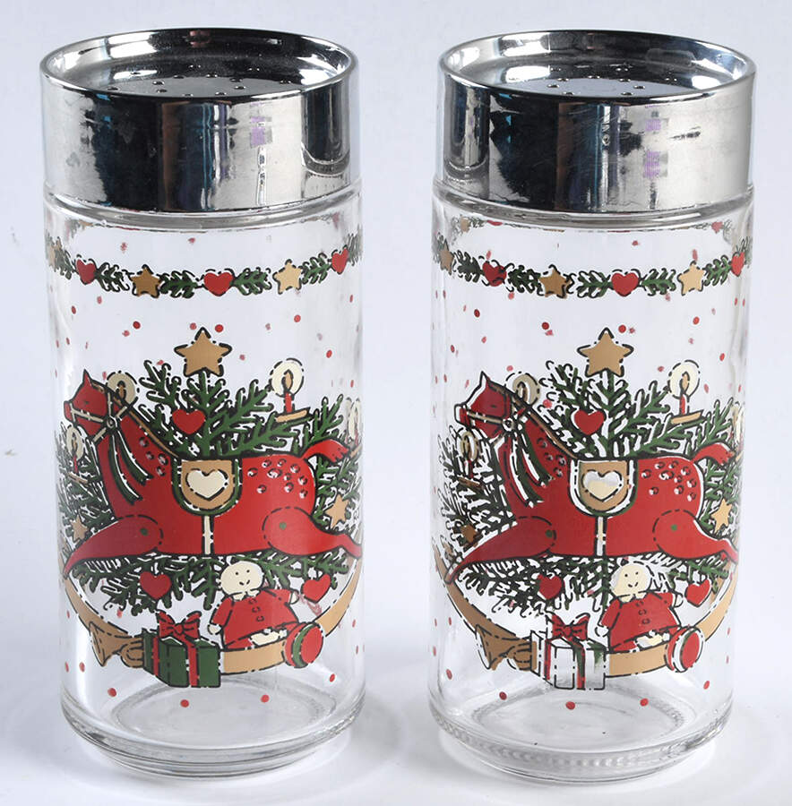 O Christmas Tree Glassware Salt and Pepper Set by Ten Strawberry Street-1