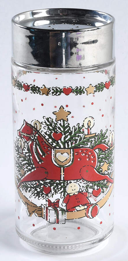 O Christmas Tree Glassware Salt Shaker & Lid by Ten Strawberry Street-1