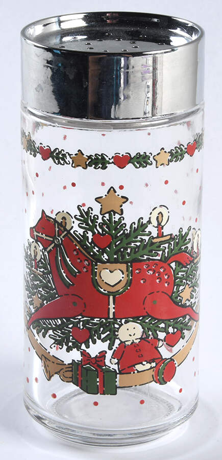 O Christmas Tree Glassware Pepper Shaker & Lid by Ten Strawberry Street-1