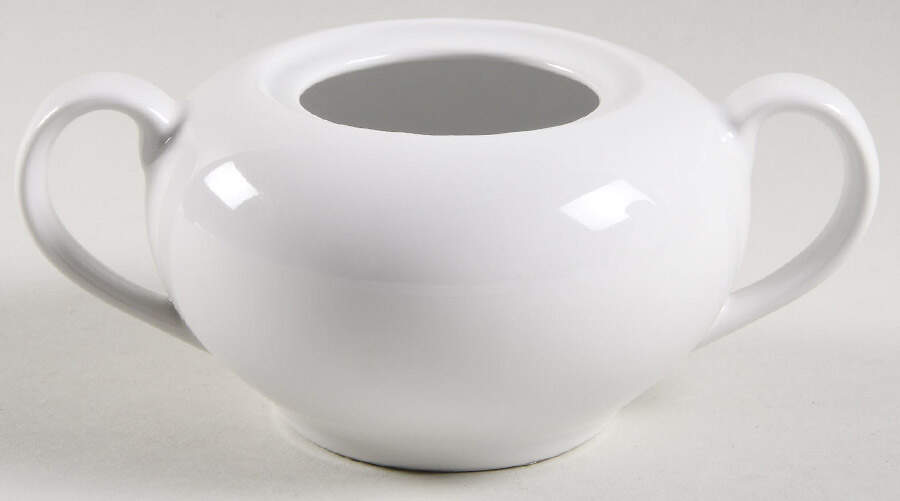 Classic White Sugar Bowl No Lid by Ten Strawberry Street-1