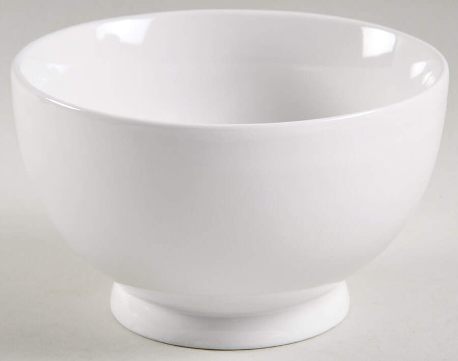 Classic White Footed Rice Bowl by Ten Strawberry Street-1