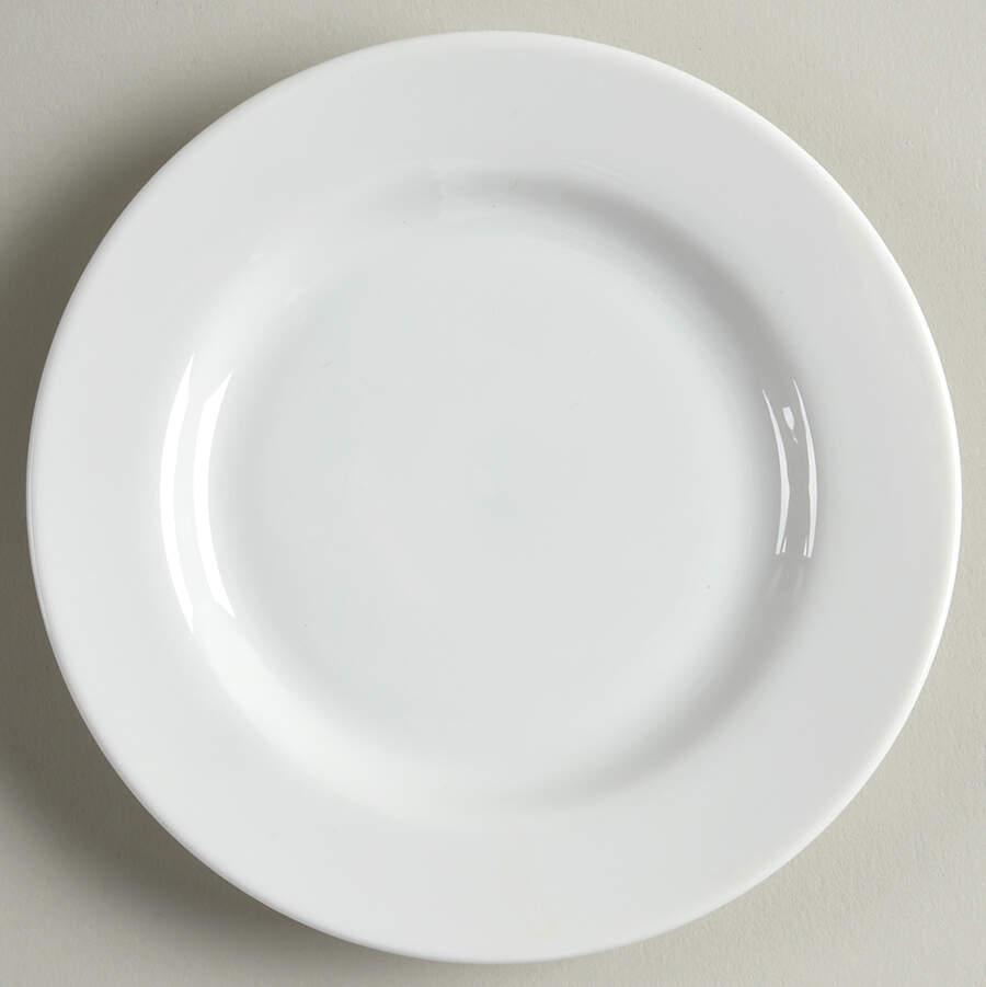 Classic White Saucer for Flat Cup by Ten Strawberry Street-1