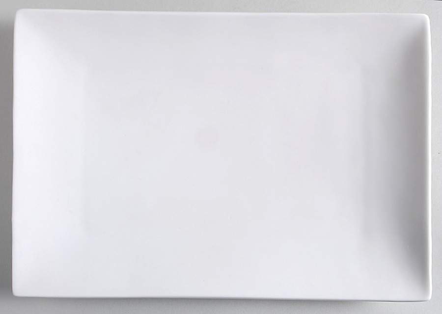 Classic White 12" Rectangular Serving Platter by Ten Strawberry Street-1