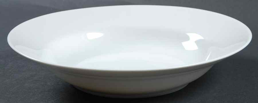 Classic White Large Rim Soup Bowl by Ten Strawberry Street-1