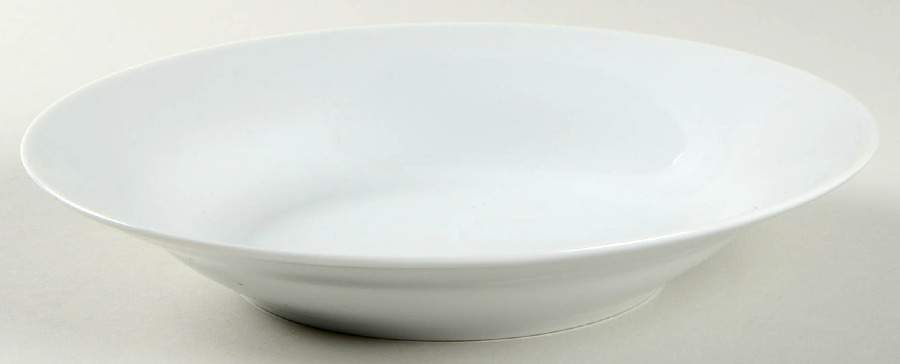Classic White Rim Soup Bowl by Ten Strawberry Street-1