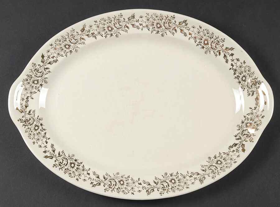 1111 1-2 13" Oval Serving Platter by Taylor, Smith & Taylor (Ts&T)-1