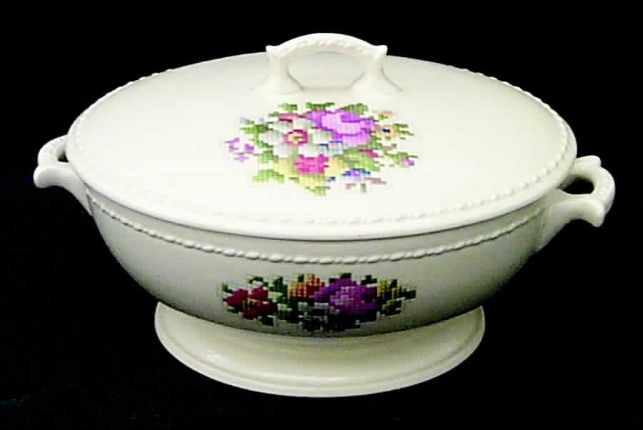 1212 1-2 Round Covered Vegetable by Taylor, Smith & Taylor (Ts&T)-1