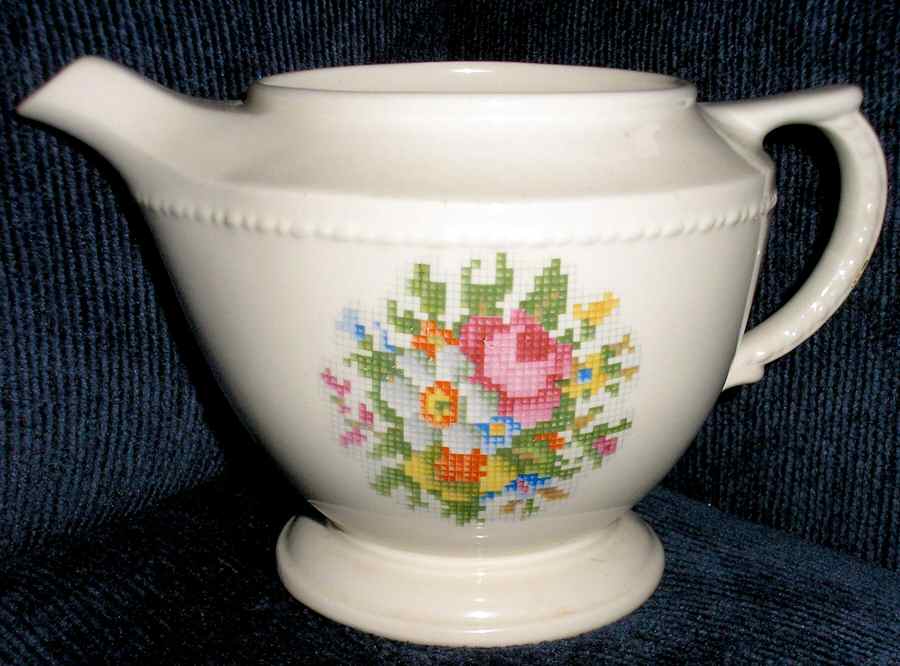 1212 1-2 Teapot No Lid by Taylor, Smith & Taylor (Ts&T)-1