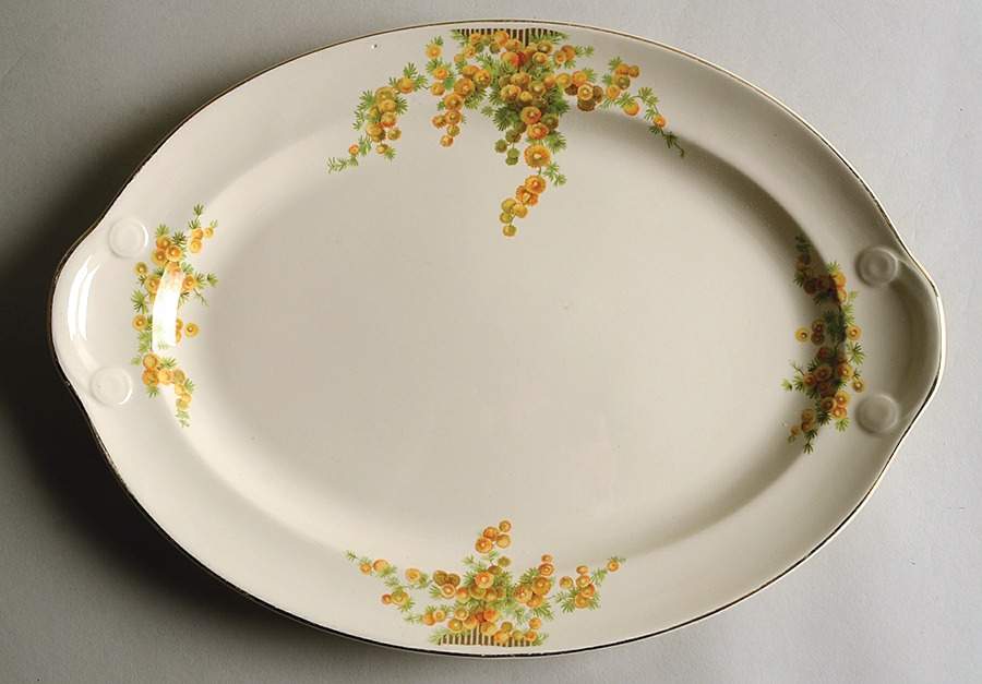 1484 13" Oval Serving Platter by Taylor, Smith & Taylor (Ts&T)-1