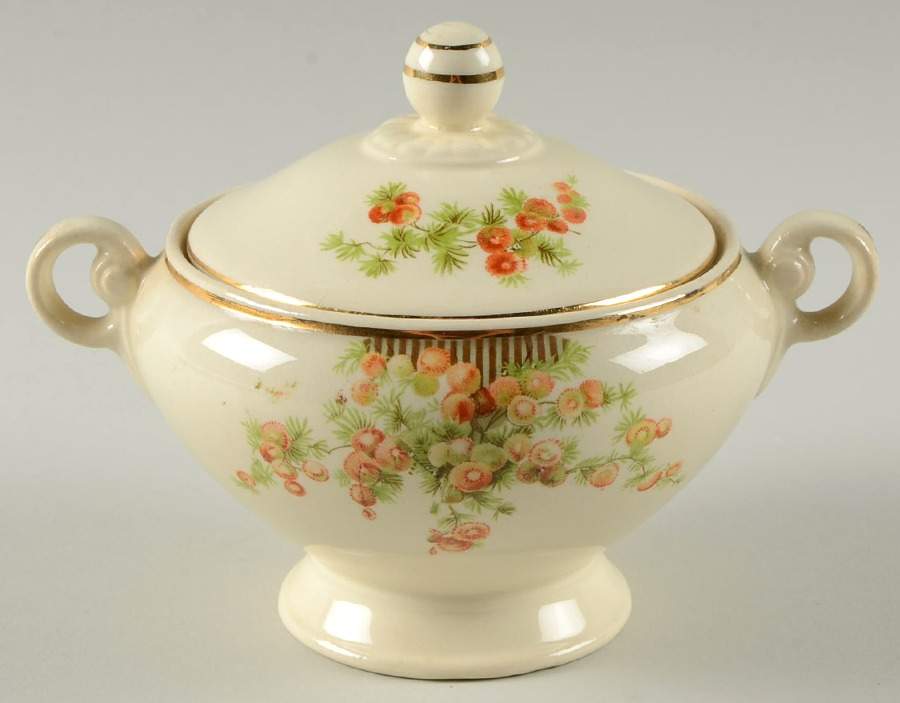 1484 Sugar Bowl & Lid by Taylor, Smith & Taylor (Ts&T)-1