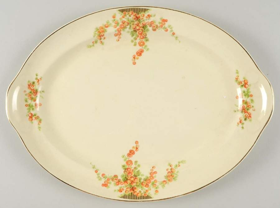 1484 15" Oval Serving Platter by Taylor, Smith & Taylor (Ts&T)-1