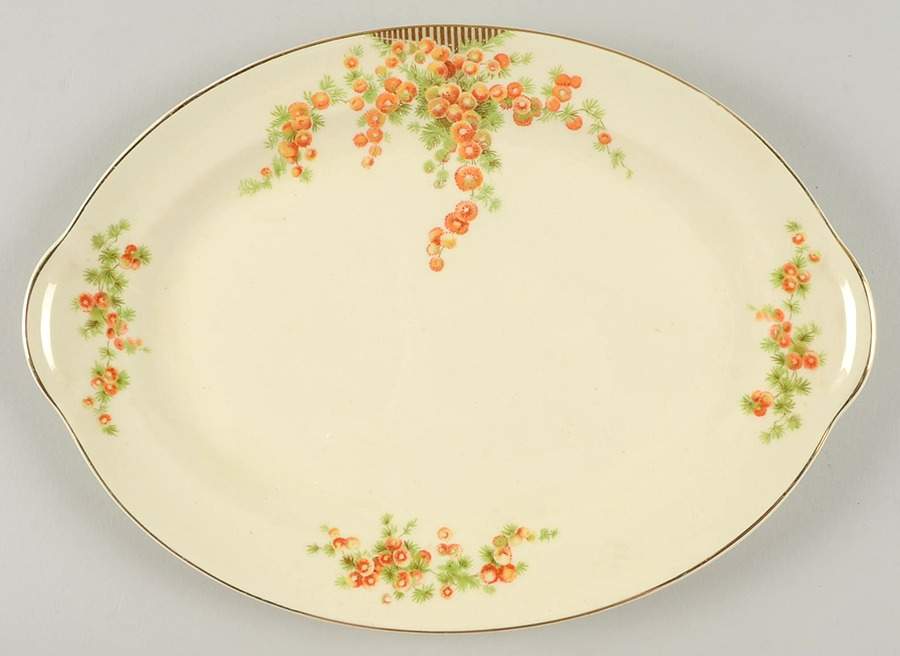 1484 11" Oval Serving Platter by Taylor, Smith & Taylor (Ts&T)-1