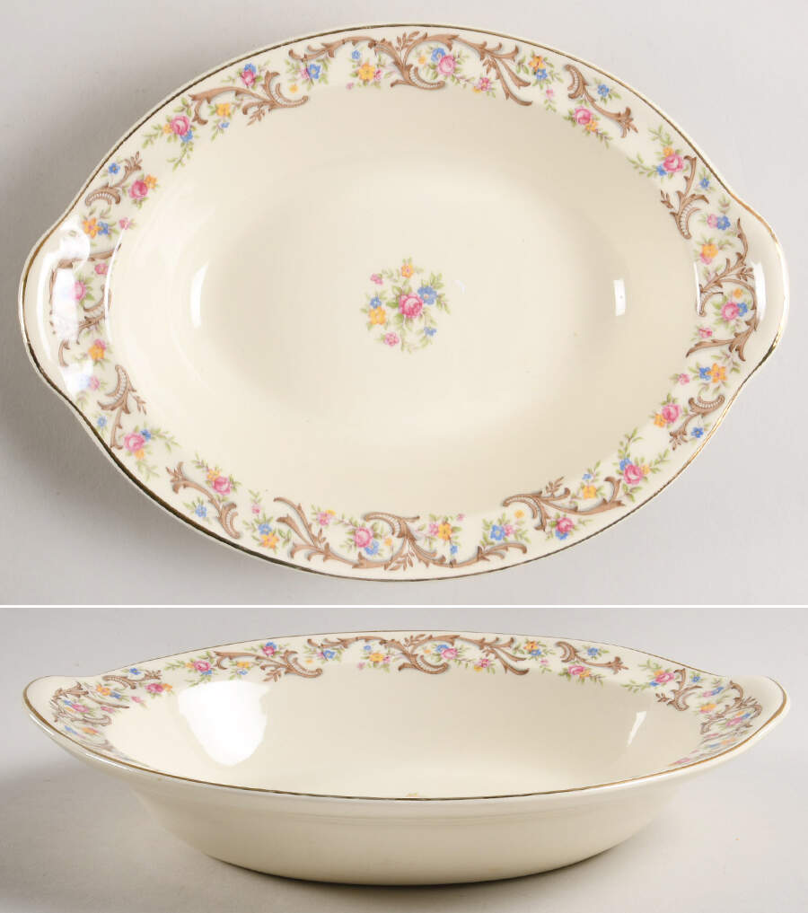 1631 10" Oval Vegetable Bowl by Taylor, Smith & Taylor (Ts&T)-1