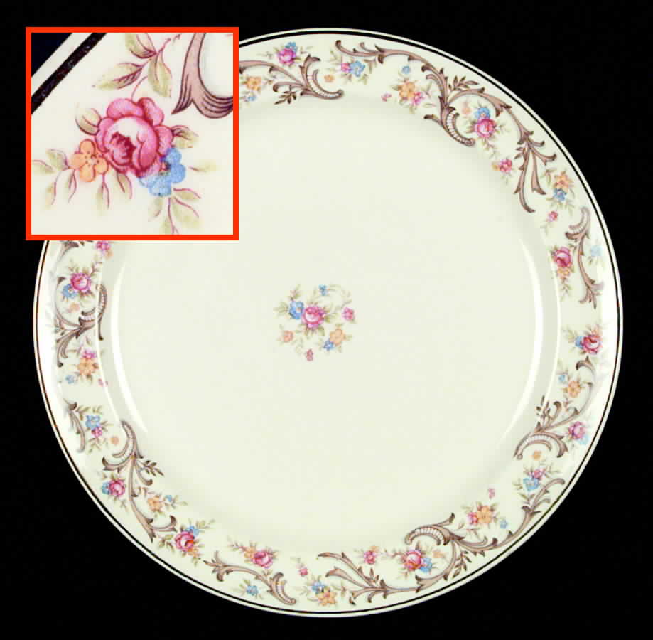 1631 Dinner Plate by Taylor, Smith & Taylor (Ts&T)-1