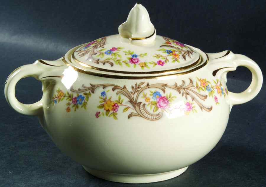 1631 Sugar Bowl & Lid by Taylor, Smith & Taylor (Ts&T)-1