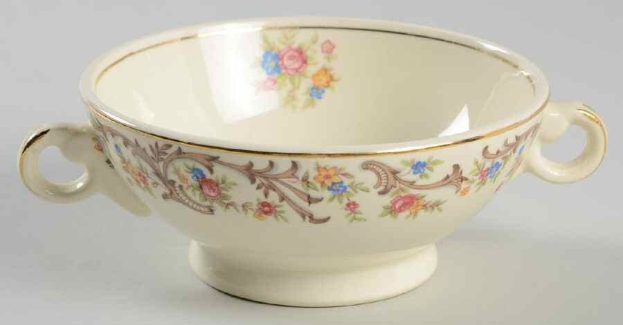 1631 Footed Cream Soup Bowl by Taylor, Smith & Taylor (Ts&T)-1