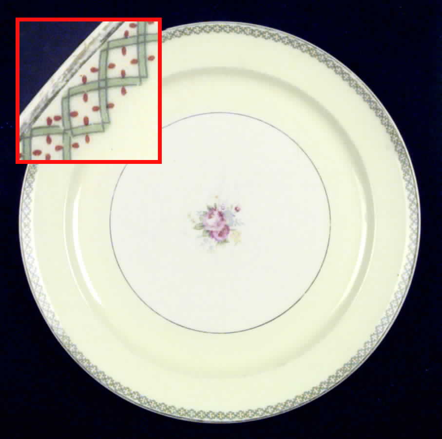 1800 Dinner Plate by Taylor, Smith & Taylor (Ts&T)-1