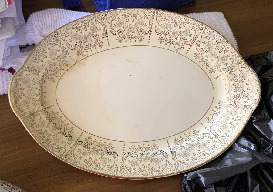 1806 13" Oval Serving Platter by Taylor, Smith & Taylor (Ts&T)-1