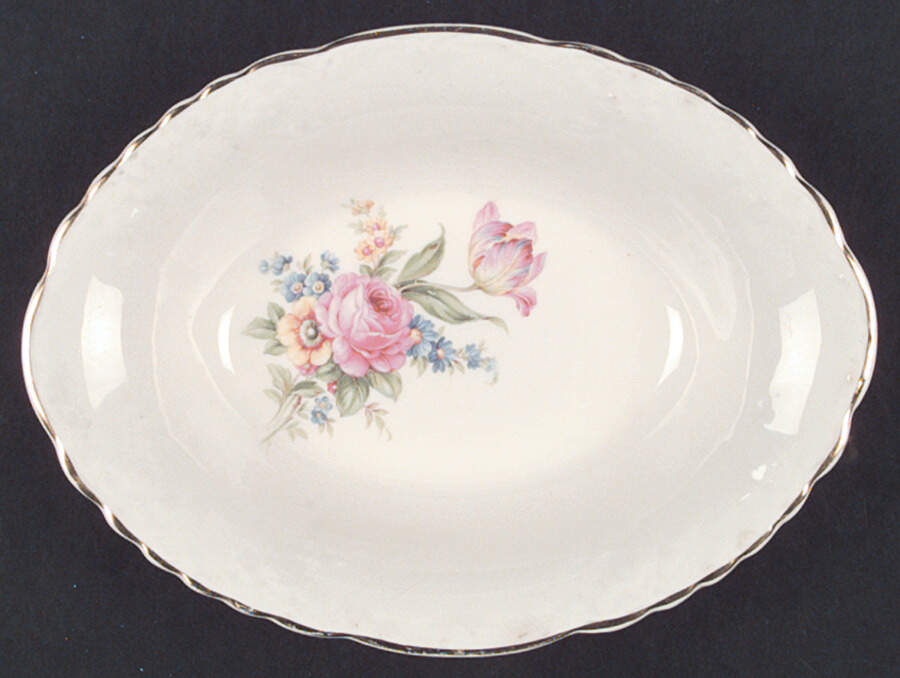 1823 9" Oval Vegetable Bowl by Taylor, Smith & Taylor (Ts&T)-1