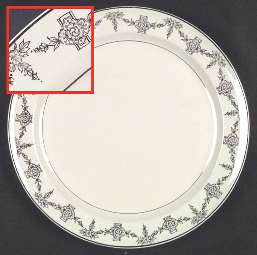 1825 Dinner Plate by Taylor, Smith & Taylor (Ts&T)-1