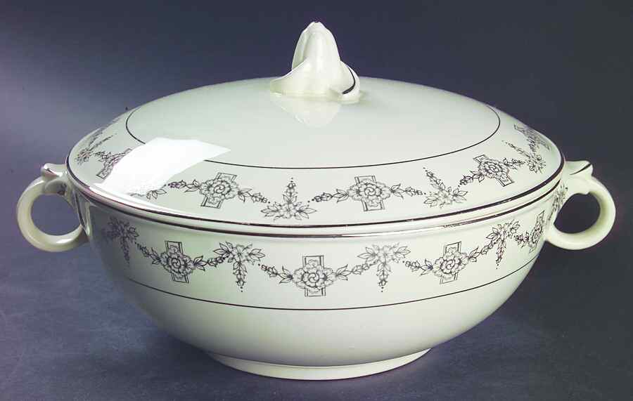 1825 Round Covered Vegetable by Taylor, Smith & Taylor (Ts&T)-1