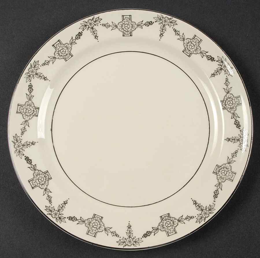1825 Dessert/Pie Plate by Taylor, Smith & Taylor (Ts&T)-1