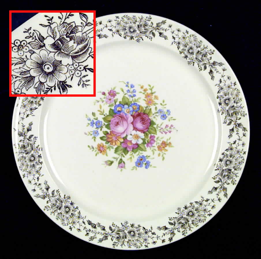 1871 Dinner Plate by Taylor, Smith & Taylor (Ts&T)-1