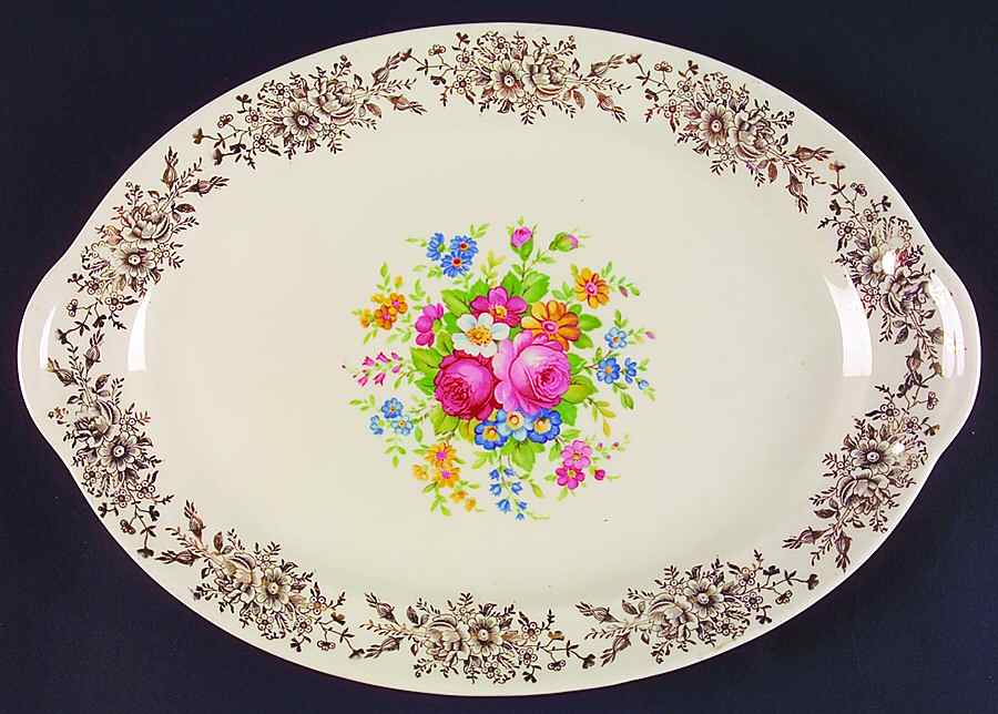 1871 11" Oval Serving Platter by Taylor, Smith & Taylor (Ts&T)-1