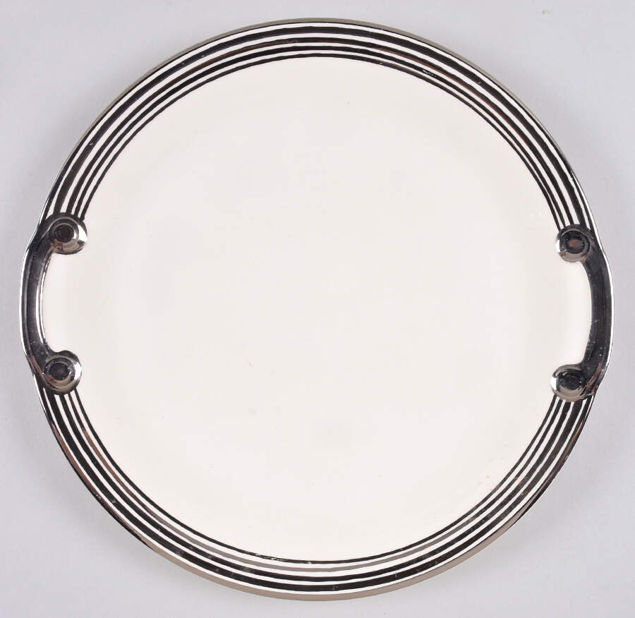 1872 Handled Cake Plate by Taylor, Smith & Taylor (Ts&T)-1