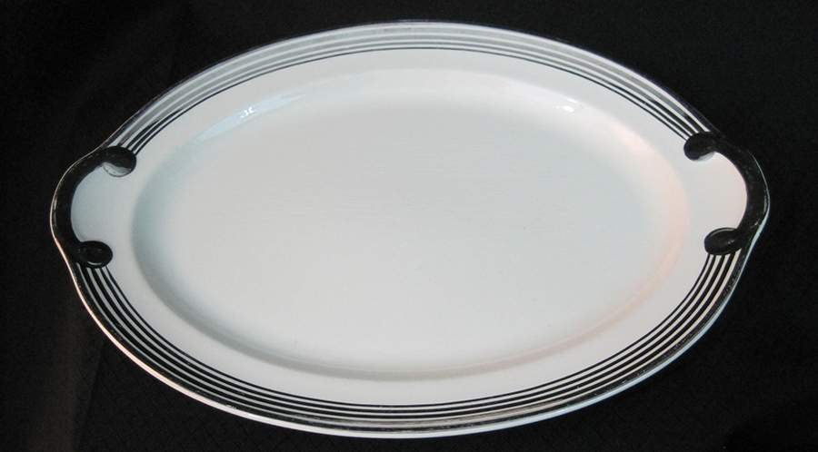 1872 14" Oval Serving Platter by Taylor, Smith & Taylor (Ts&T)-1